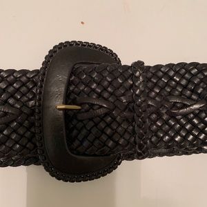 Ralph Lauren black leather belt EUC